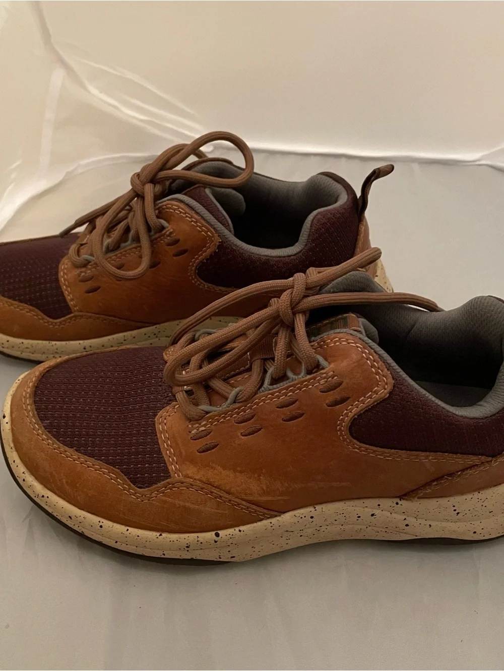 L.L. Bean Brown Mixed-Material Women's Sneakers